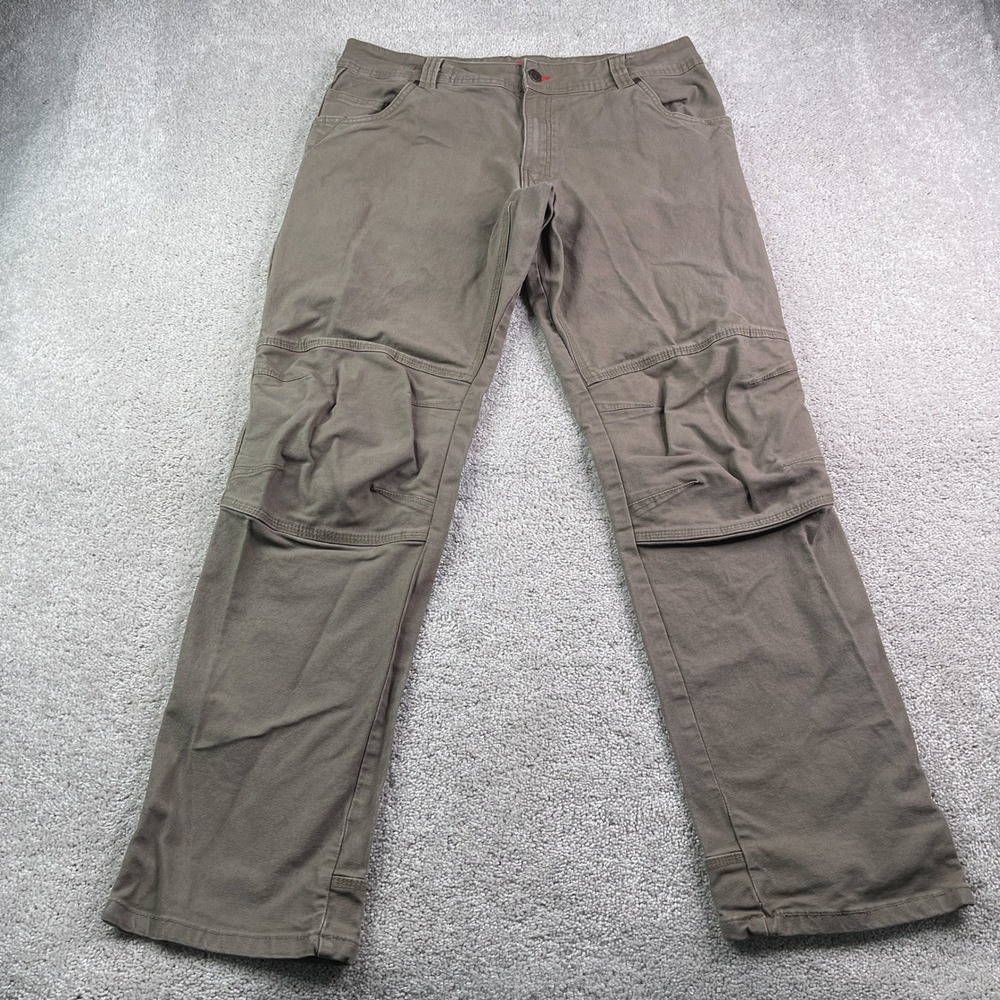 Eastern Mountain Sports EMS Pants Mens 34x34 Olive Fencemender Rebar Classic Fit
